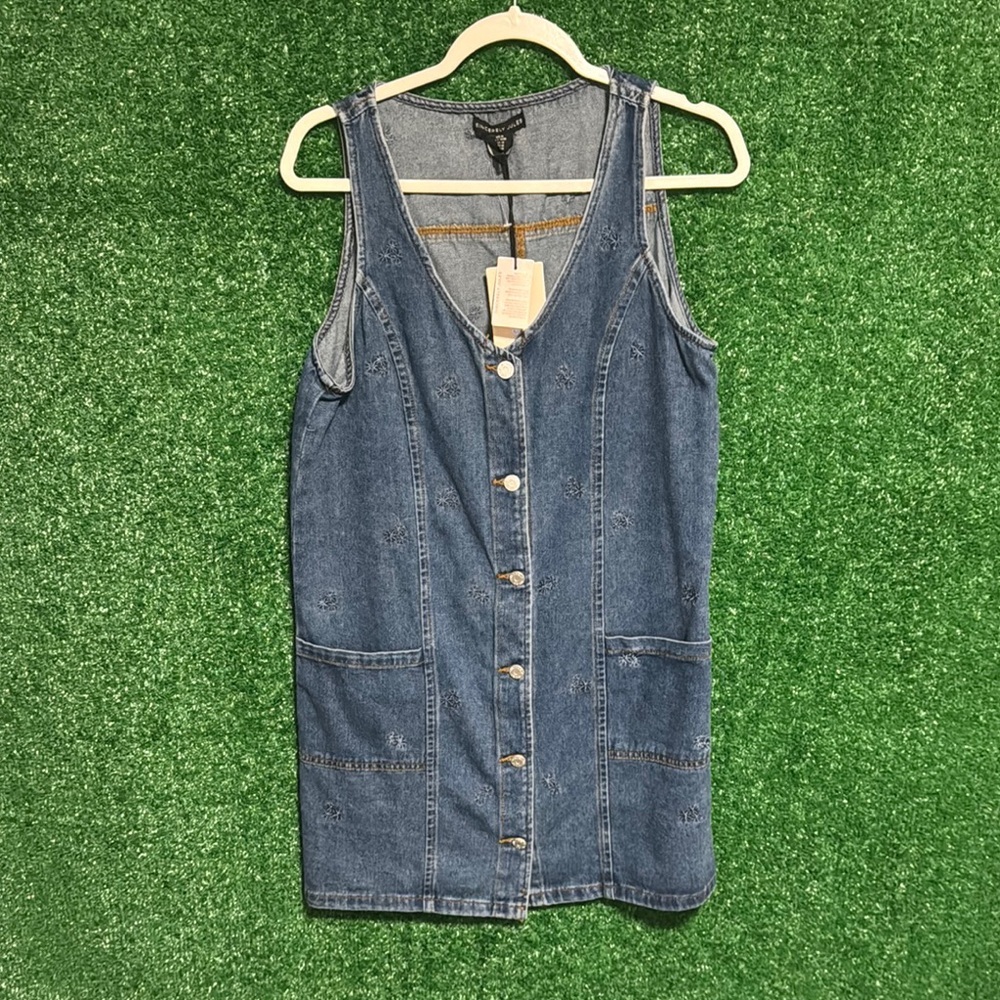 Denim Button-Down Dress
